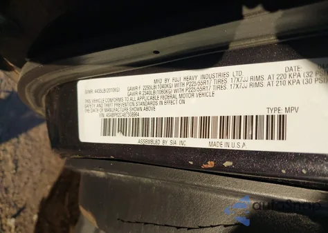 2008 Subaru Outback 2.5I Limited/2.5I Limited L.l. Bean Edition from USA, damaged, VIN 4S4BP62C487308964